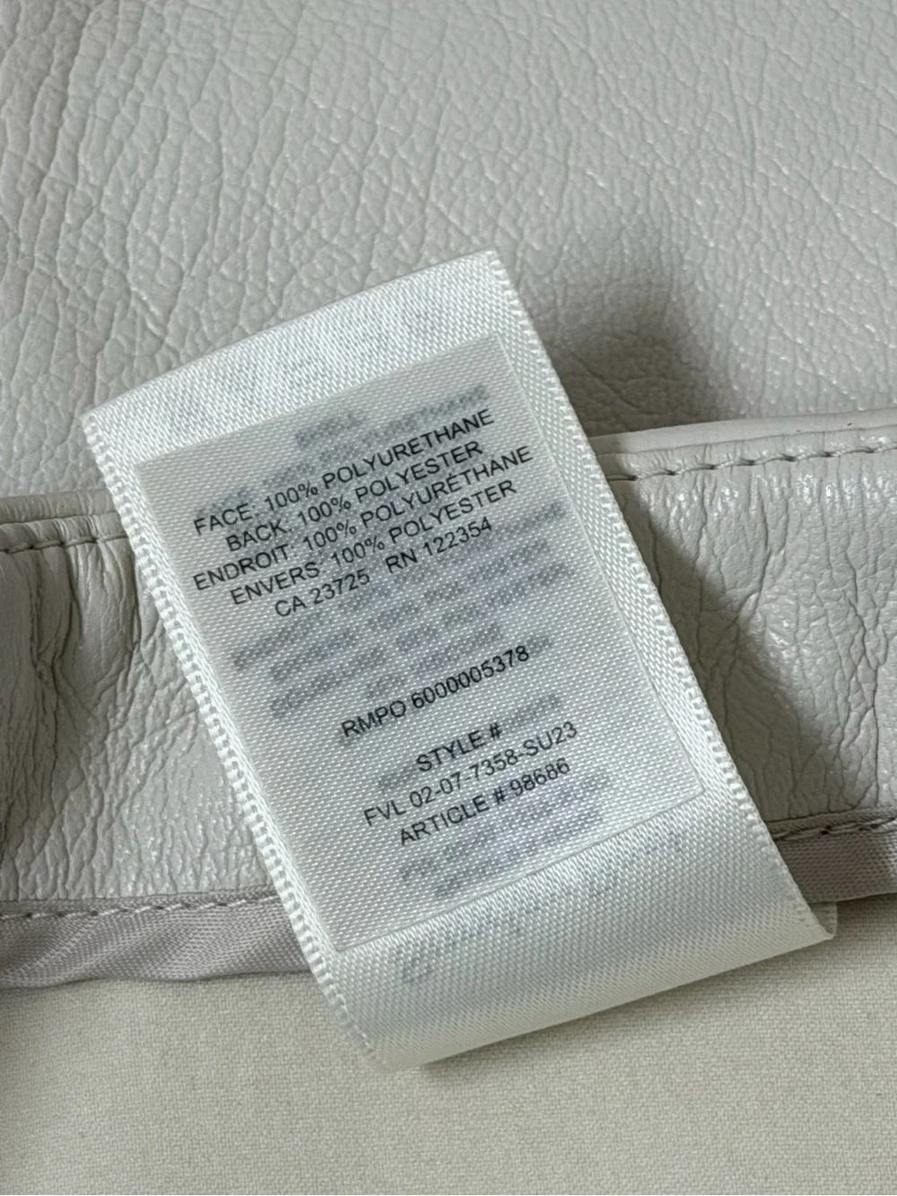 Sunday Best Aritzia White Vegan Leather Mini Skirt